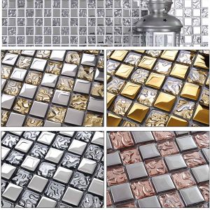 glass plating mirror mosaic tile