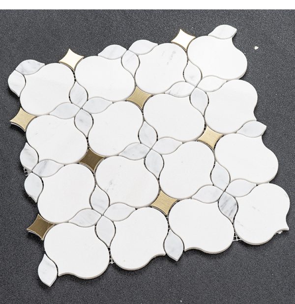 Chinese-style lantern patterned stone mosaic tiles