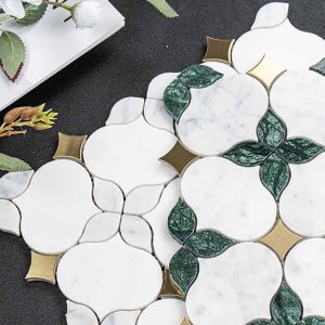 Chinese-style lantern patterned stone mosaic tiles