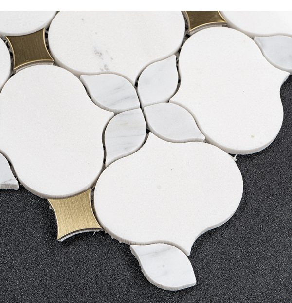 Chinese-style lantern patterned stone mosaic tiles