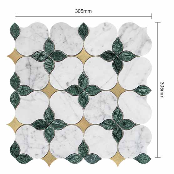 Chinese-style lantern patterned stone mosaic tiles