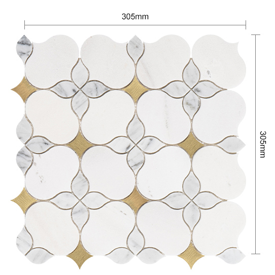 Chinese-style lantern patterned stone mosaic tiles