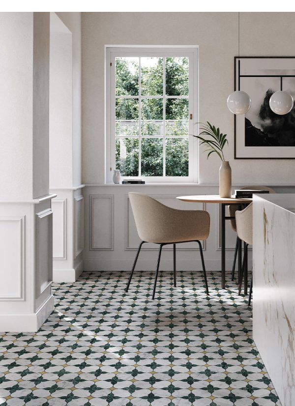 Chinese-style lantern patterned stone mosaic tiles