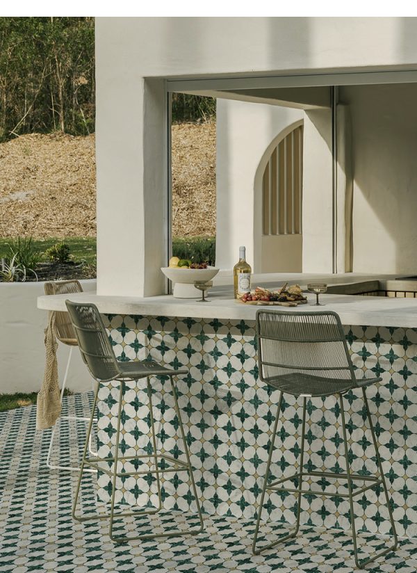 Chinese-style lantern patterned stone mosaic tiles