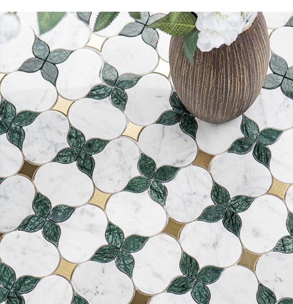 Chinese-style lantern patterned stone mosaic tiles