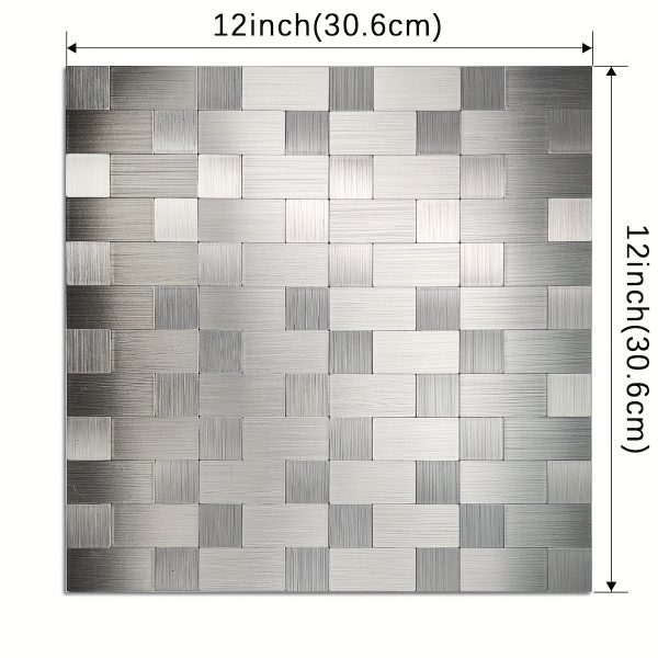 One Metal Mosaic Self Adhesive Tile