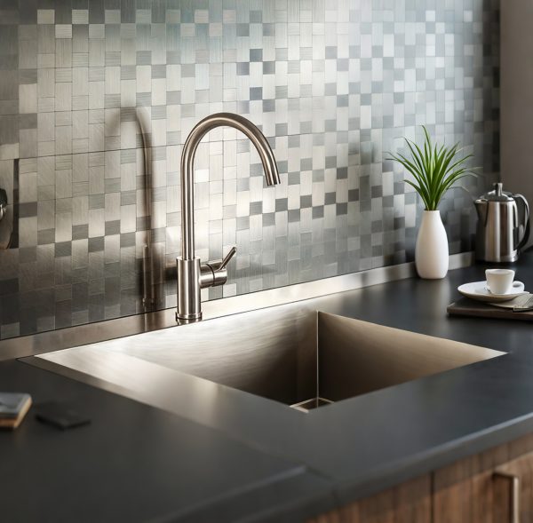 One Metal Mosaic Self Adhesive Tile