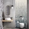 Gradient glass mosaic long strips