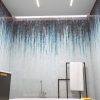Gradient glass mosaic long strips