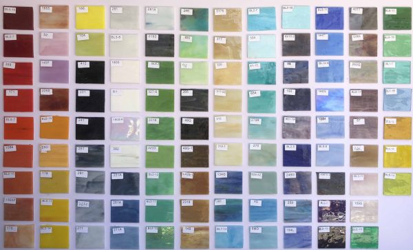 Gradient glass mosaic long strips