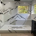 Custom Ceramic Mosaic - Water Jet Cut Copper Characters photo review