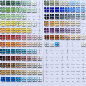 wholesale 10*10mm crystal glass mosaic