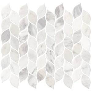 Alison Victoria Elia Honed Marble Mosiac Wall and Floor Tile