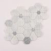 Carrara White Hexagon Flower Marble
