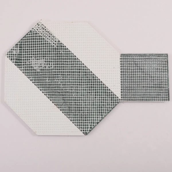 Big Pingpong Green & White Hexagon Marble