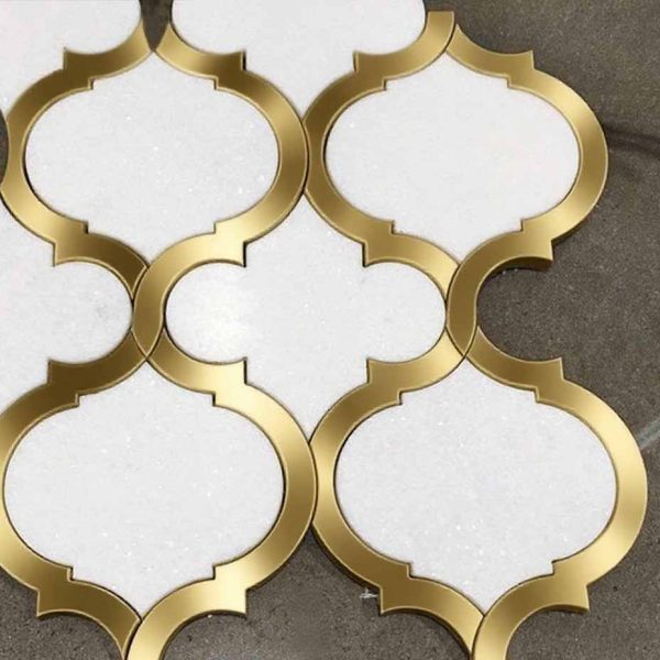 Anti-slip marble tiles