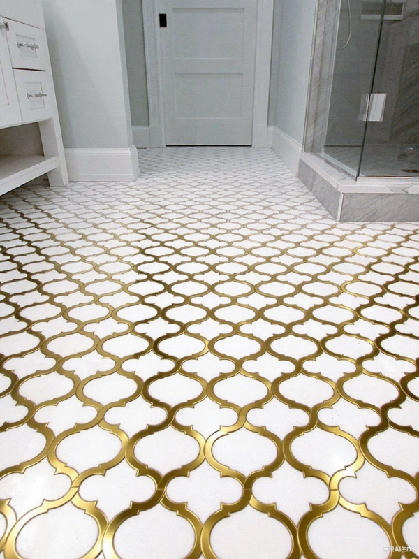 Anti-slip marble tiles