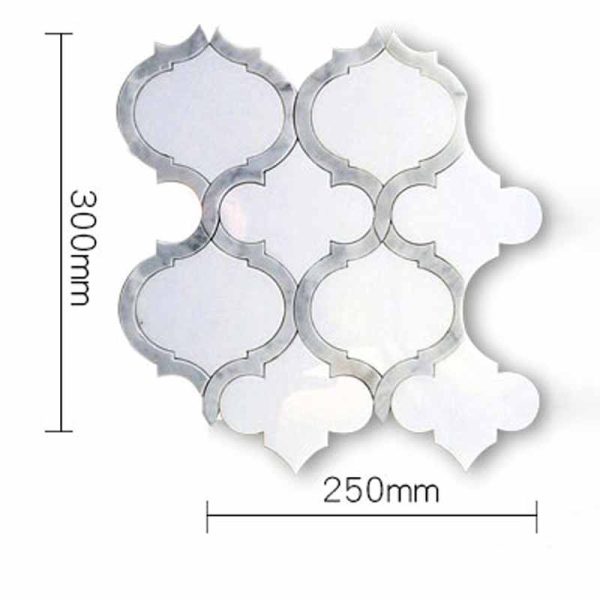 Anti-slip marble tiles