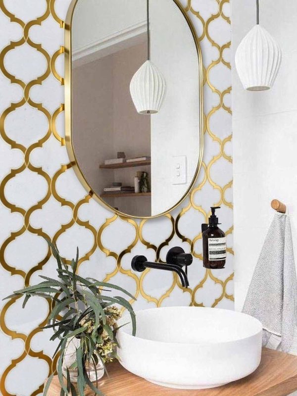 Anti-slip marble tiles