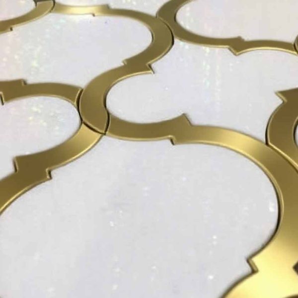 Anti-slip marble tiles