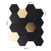 Large Mixed Metal Hexagon Floor
