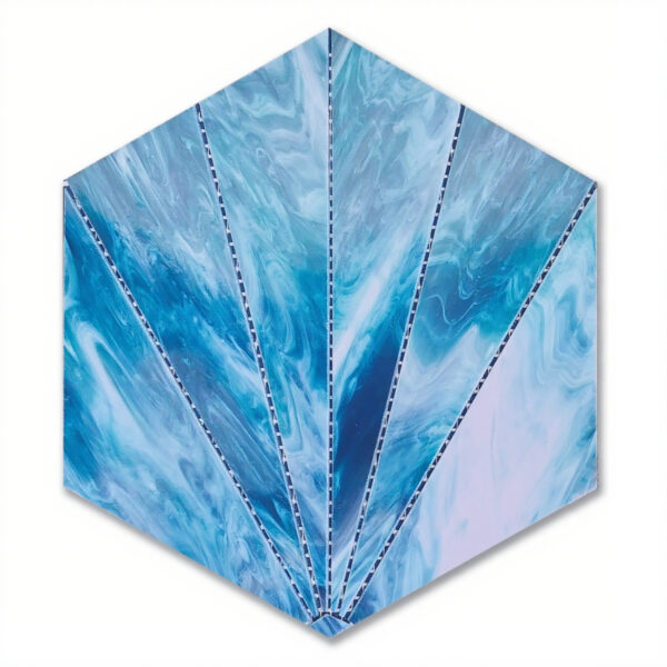 Brilliant Light Glass Mosaic Tile
