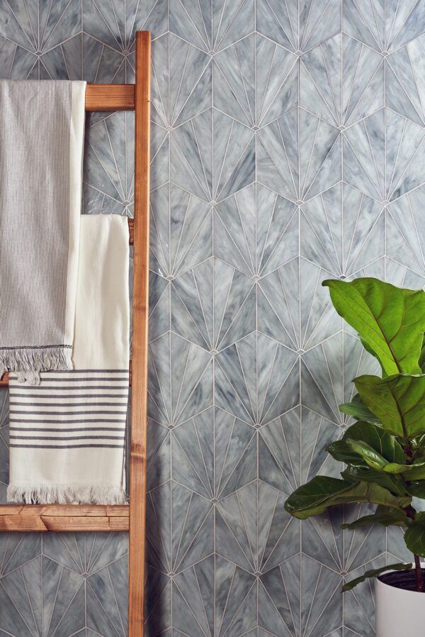 Brilliant Light Glass Mosaic Tile
