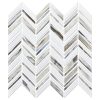 Alato Beachwalk Chevron Glass Mosaic Wall Tile