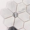 Carrara White Hexagon Flower Marble