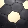 Large Mixed Metal Hexagon Floor