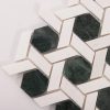 Green\Gray  & White Lattice Marble