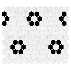 Hex Matte Mosaic Wall Floor Tile