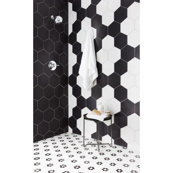 Hex Matte Mosaic Wall Floor Tile