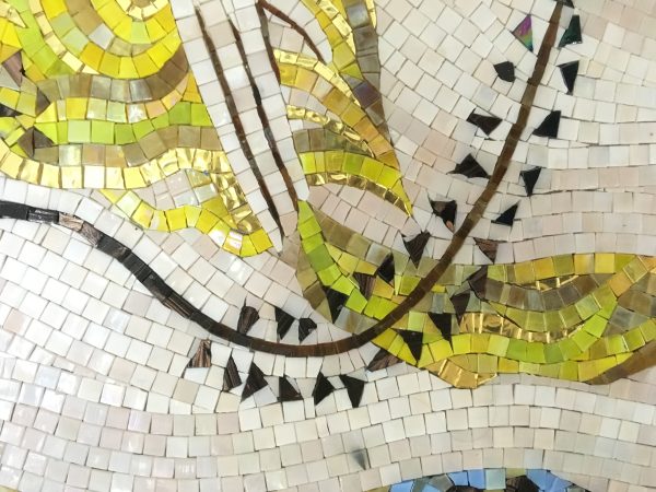 Water snakes-handmade Cutting art mosaic
