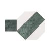 Big Pingpong Green & White Hexagon Marble