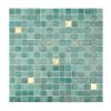 Green &Gold Glass Mosaic Bathroom Tile