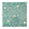 Green &Gold Glass Mosaic Bathroom Tile