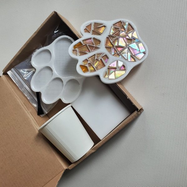 Paw Shaped DIY Mosaic KIT easy fot kids