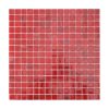 Red Square Glass Mosaic Bathroom Wall Tile