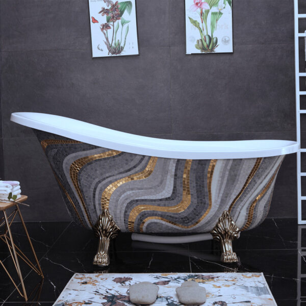 Handmade Art Mosaic Bathtub