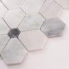 Carrara White Hexagon Flower Marble