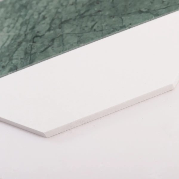 Big Pingpong Green & White Hexagon Marble