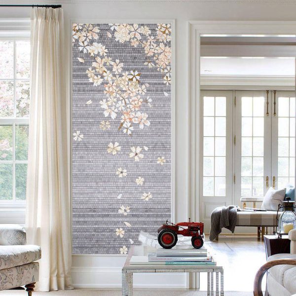 Petal-handmade mosaic art mosaic