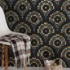 Metal and Natural Marble Pixel Mosaic Tiles