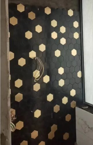 Large Mixed Metal Hexagon Floor photo review