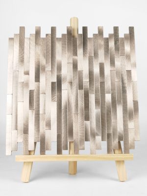 Glod/Blue Strip PVC Metal Mosaic Self - Adhesive