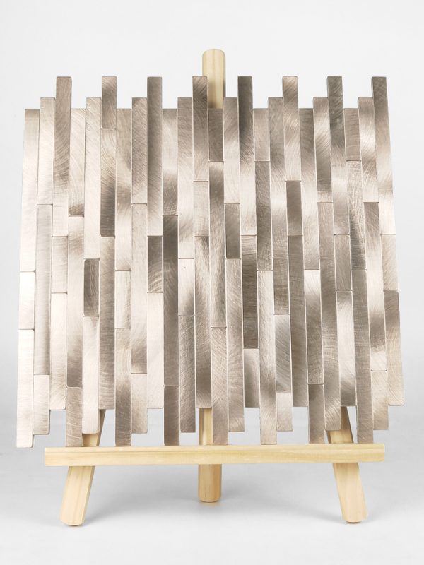 Glod/Blue Strip PVC Metal Mosaic Self - Adhesive