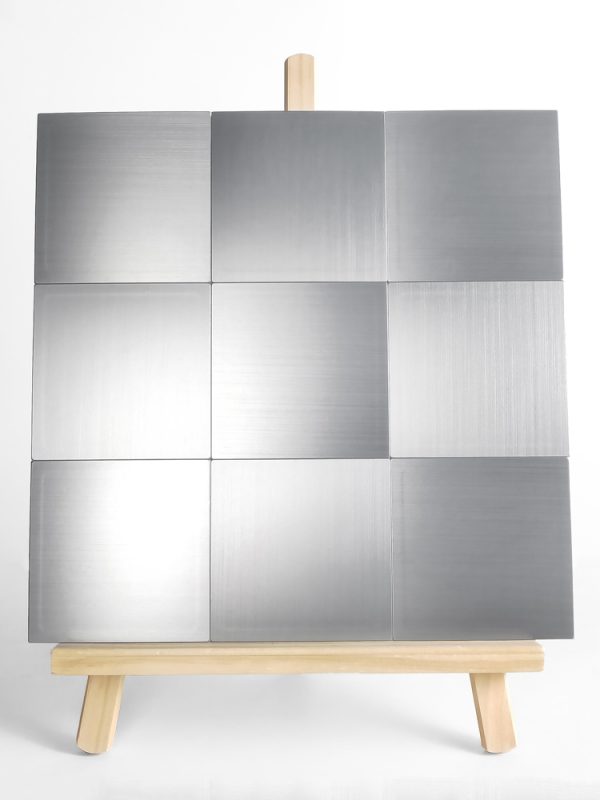 Nine Squares PVC Metal Mosaic Self - Adhesive