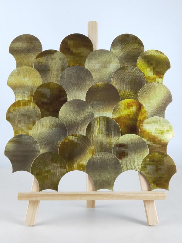 Scallops PVC Metal Mosaic Self - Adhesive