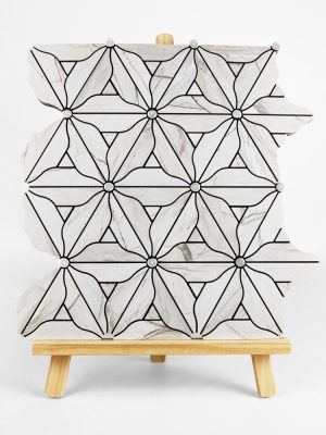 Snowflake PVC Metal Mosaic Self - Adhesive